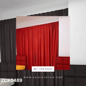 Beautiful Red Curtains Set - Stylish Home Décor