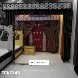 Dark Brown & Maroon Color Curtain Blind