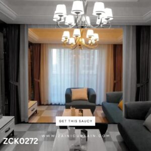 Shefoon White and Brown Beautiful Design Curtain Blind