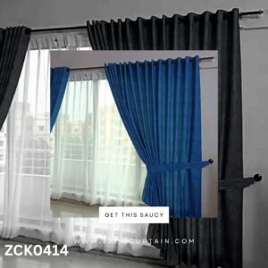 Plain Royal Blue Curtain