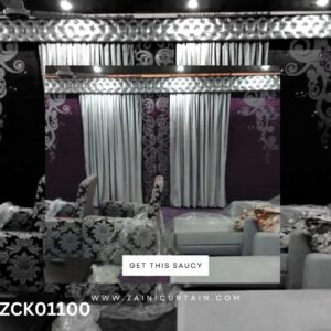 Silver with Violet Contrast Bunch Curtain Blind