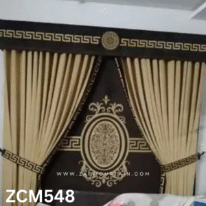 Brownish Theme Living Room Curtain