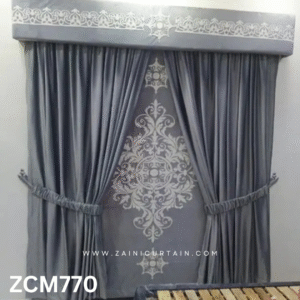 Greyish Theme Hall Curtain
