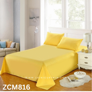 Yellow Color Bedsheet -Zainicurtain.com