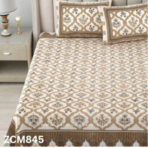 Printed Brown High Quality Bedsheet